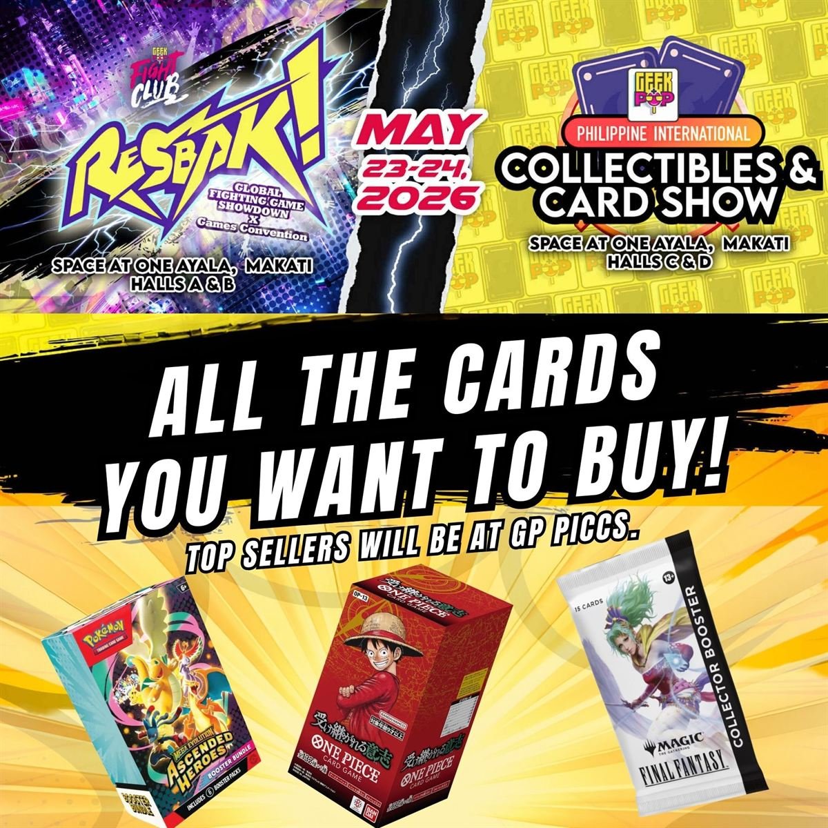 Geek pop PICCS Resbak cards