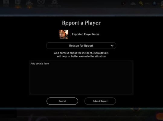 MTG Arena - Report a Player