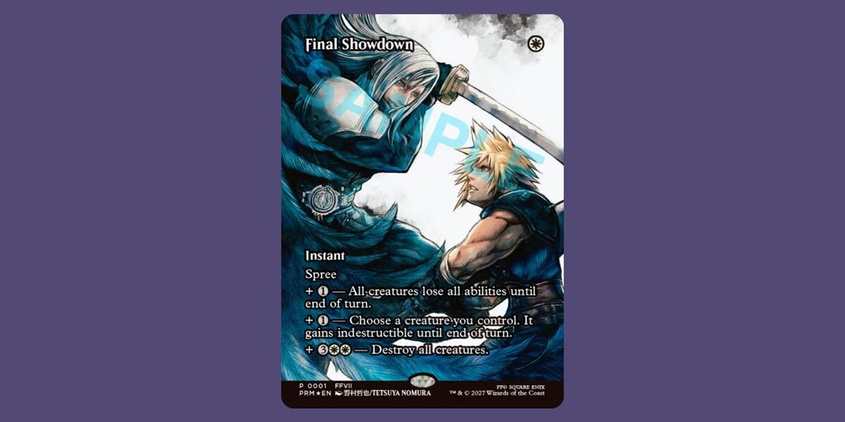 Final Fantasy VII Revelation MTG Promo Card