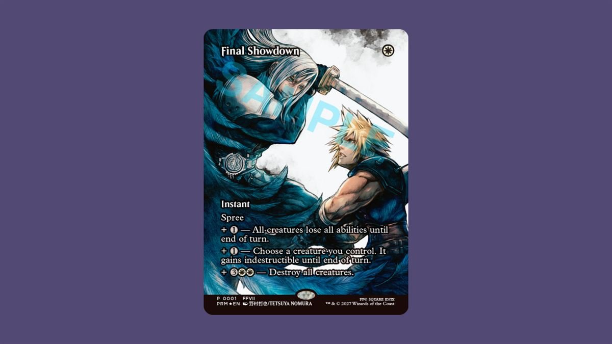 Final Fantasy VII Revelation MTG Promo Card