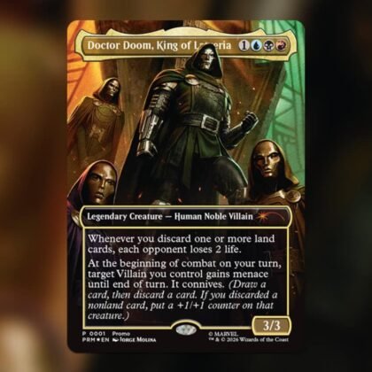 Avengers Doomsday Doctor Doom, King of Latveria promo card artwork