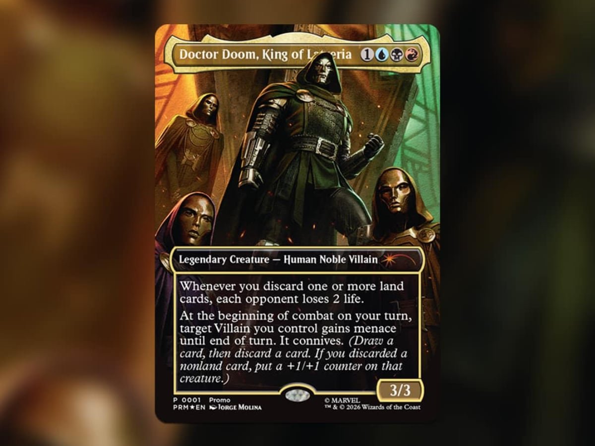 Avengers Doomsday Doctor Doom, King of Latveria promo card artwork
